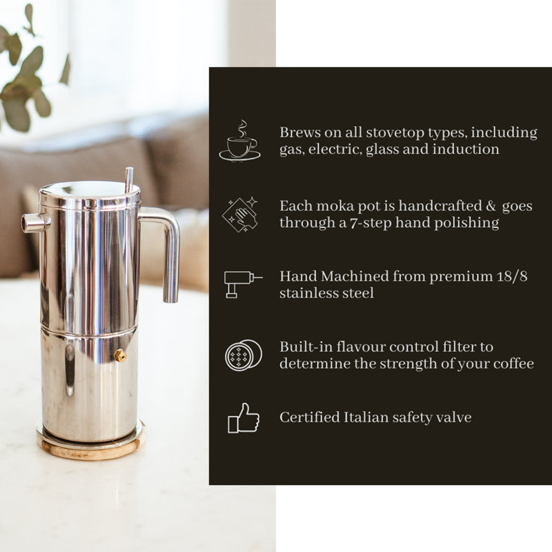 Grosche Milano Stella Stovetop Espresso Maker & Reviews Wayfair